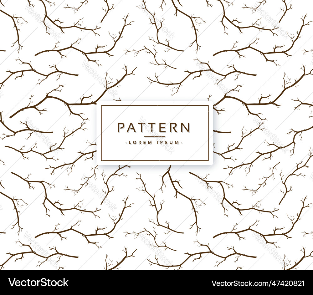 Generative branch growth pattern Vector Image