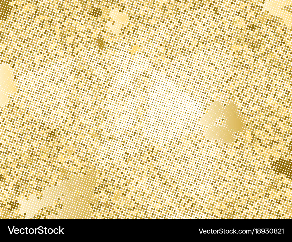 Gold sequins texture abstract halftone background Vector Image