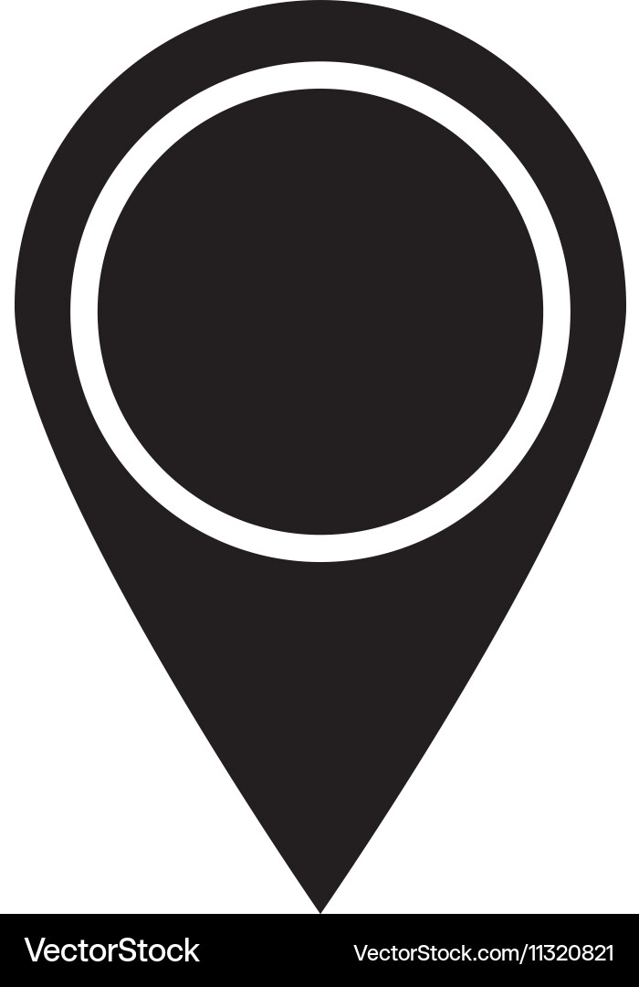 Isolated gps button design Vector Image