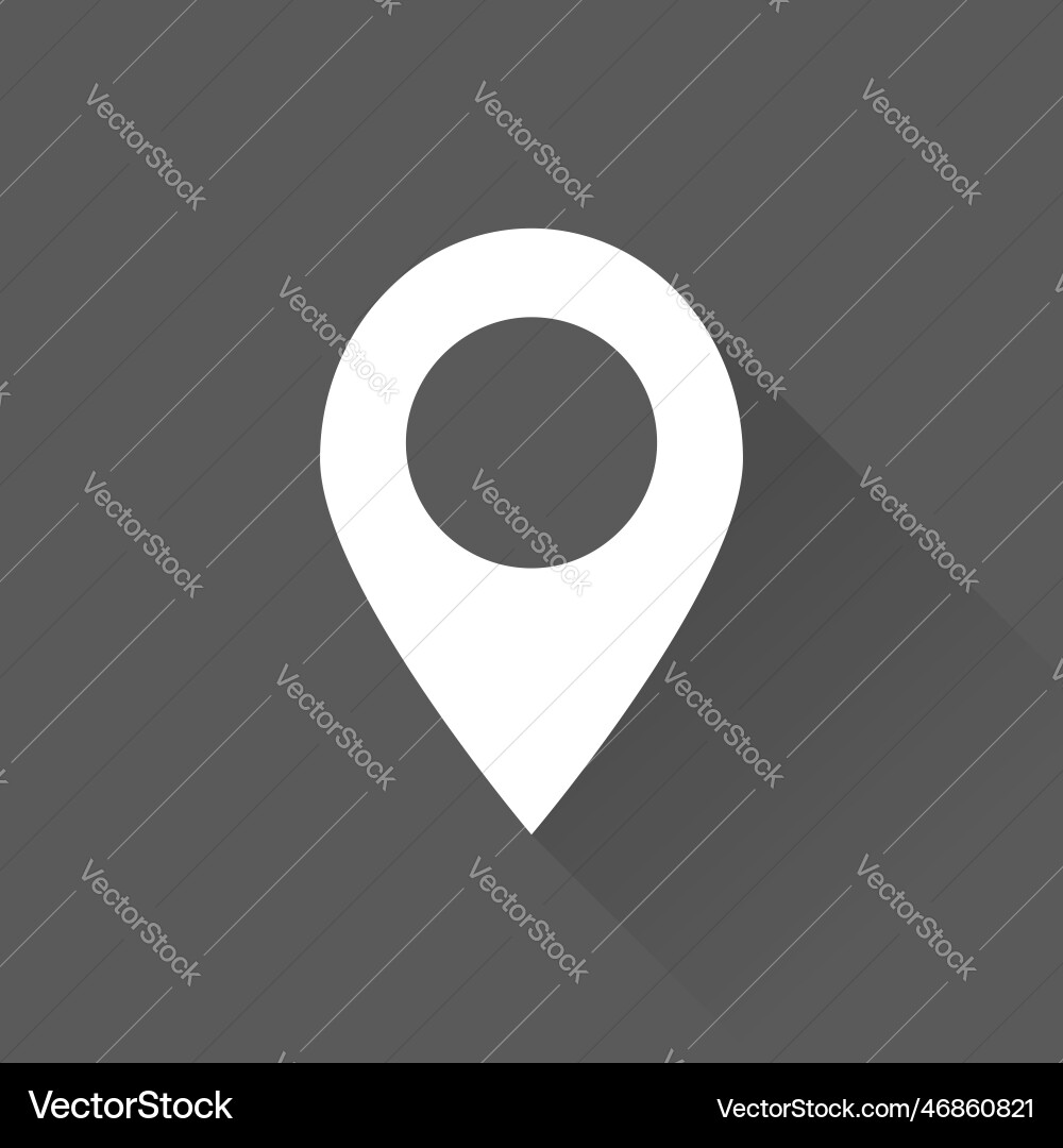 Map location pointer icon isolated vector image