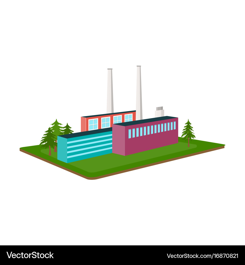 Processing factory and industry single Vector Image
