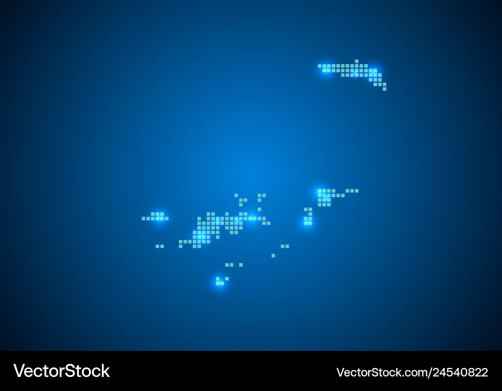 Abstract blue background with map internet line Vector Image