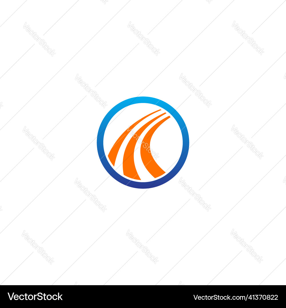 Abstract Curve Logo - Modern & Minimal vector image