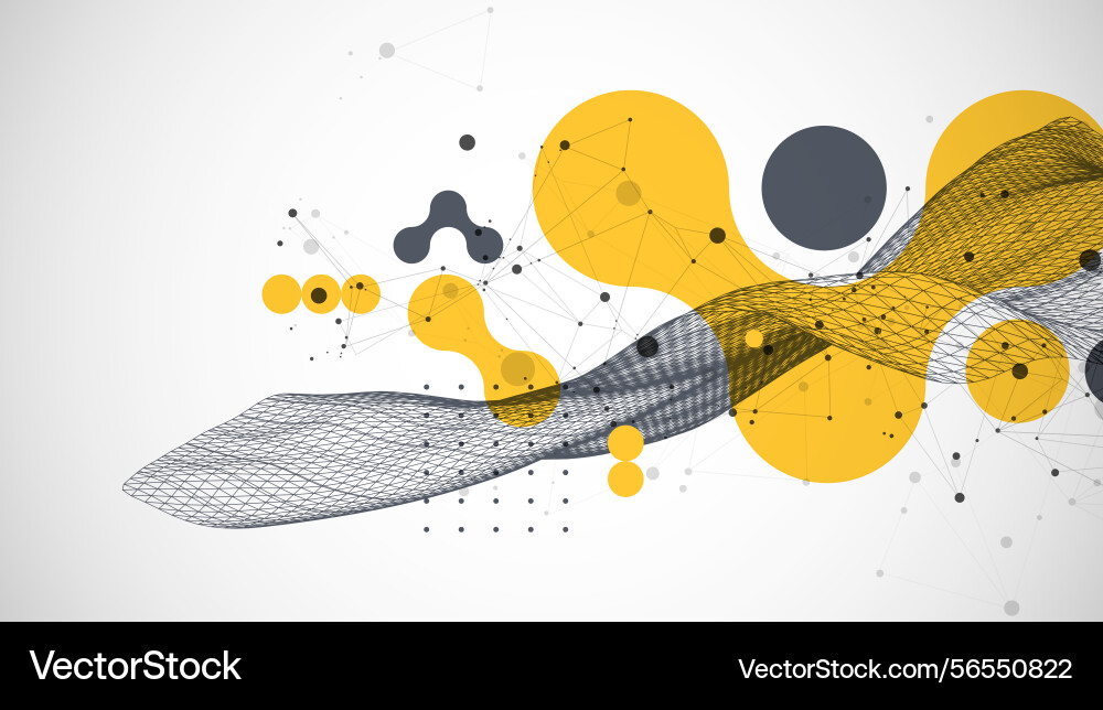 Abstract wave is made in a frame style template Abstract wave is made in a frame style template vector image