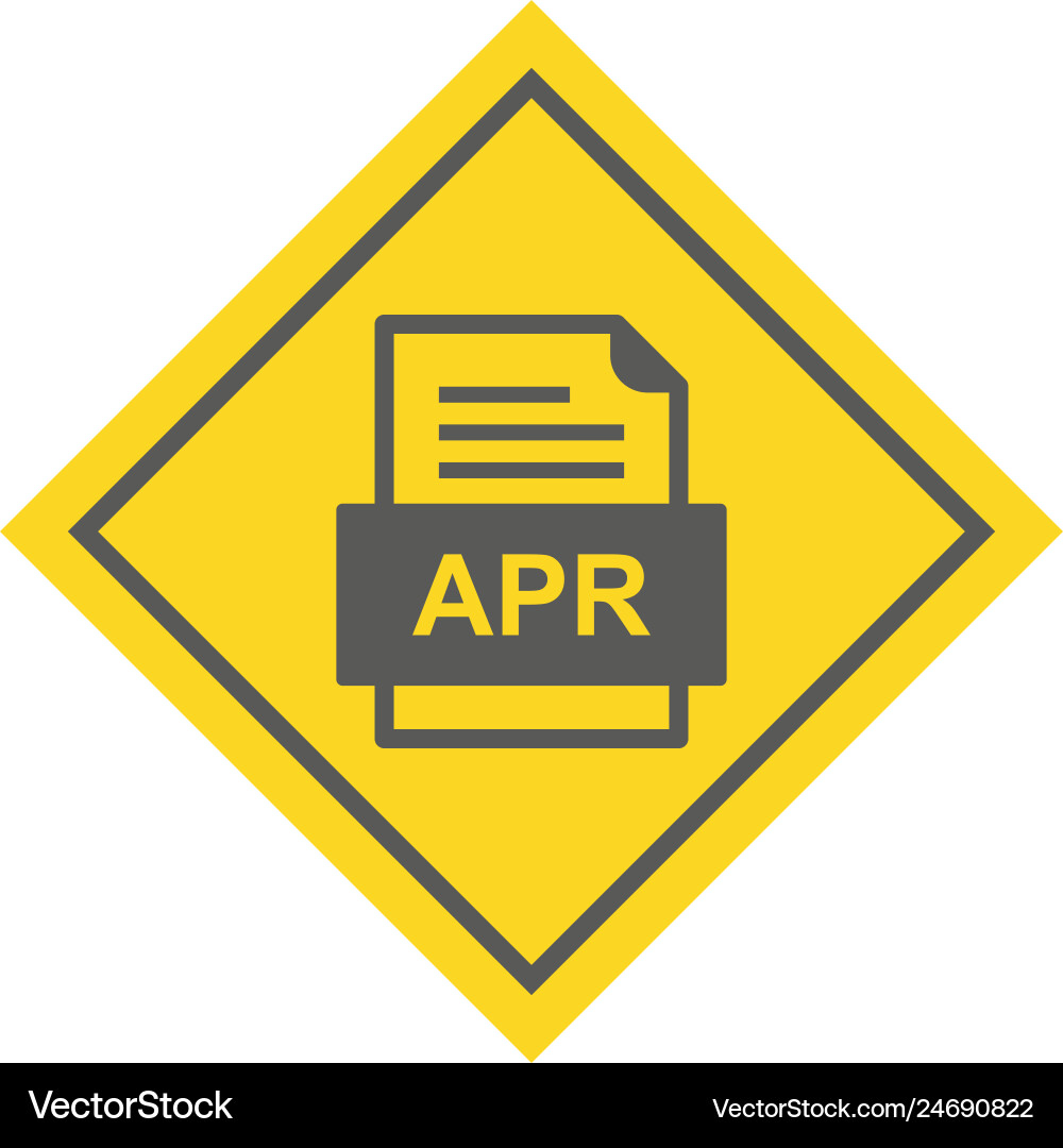 Apr file document icon Vector Image