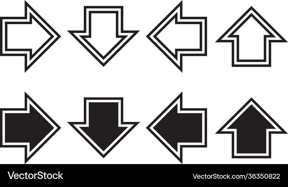 Arrow icon symbol for web and application Arrow icon symbol for web and application vector image