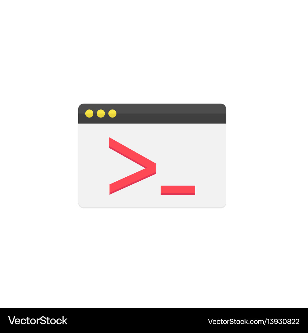 Coding Flat Icon - Website & App vector image