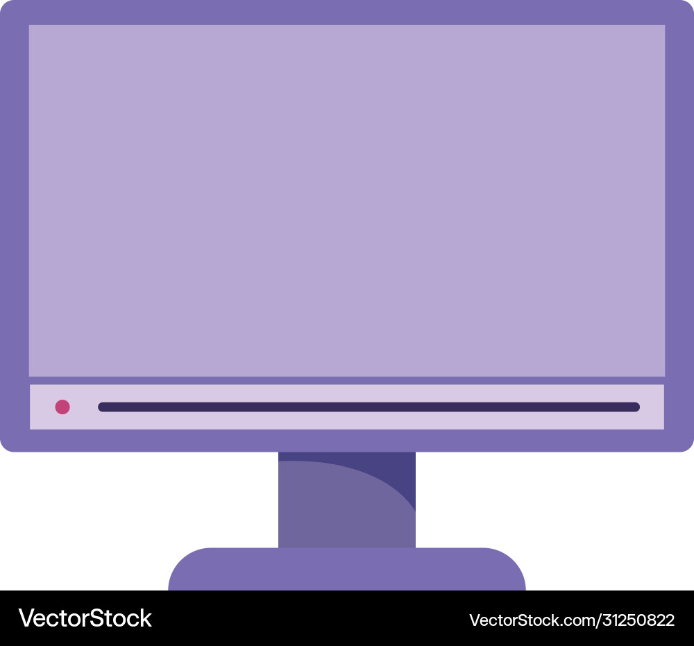 Computer monitor device technology isolated icon Computer monitor device technology isolated icon Vector Image