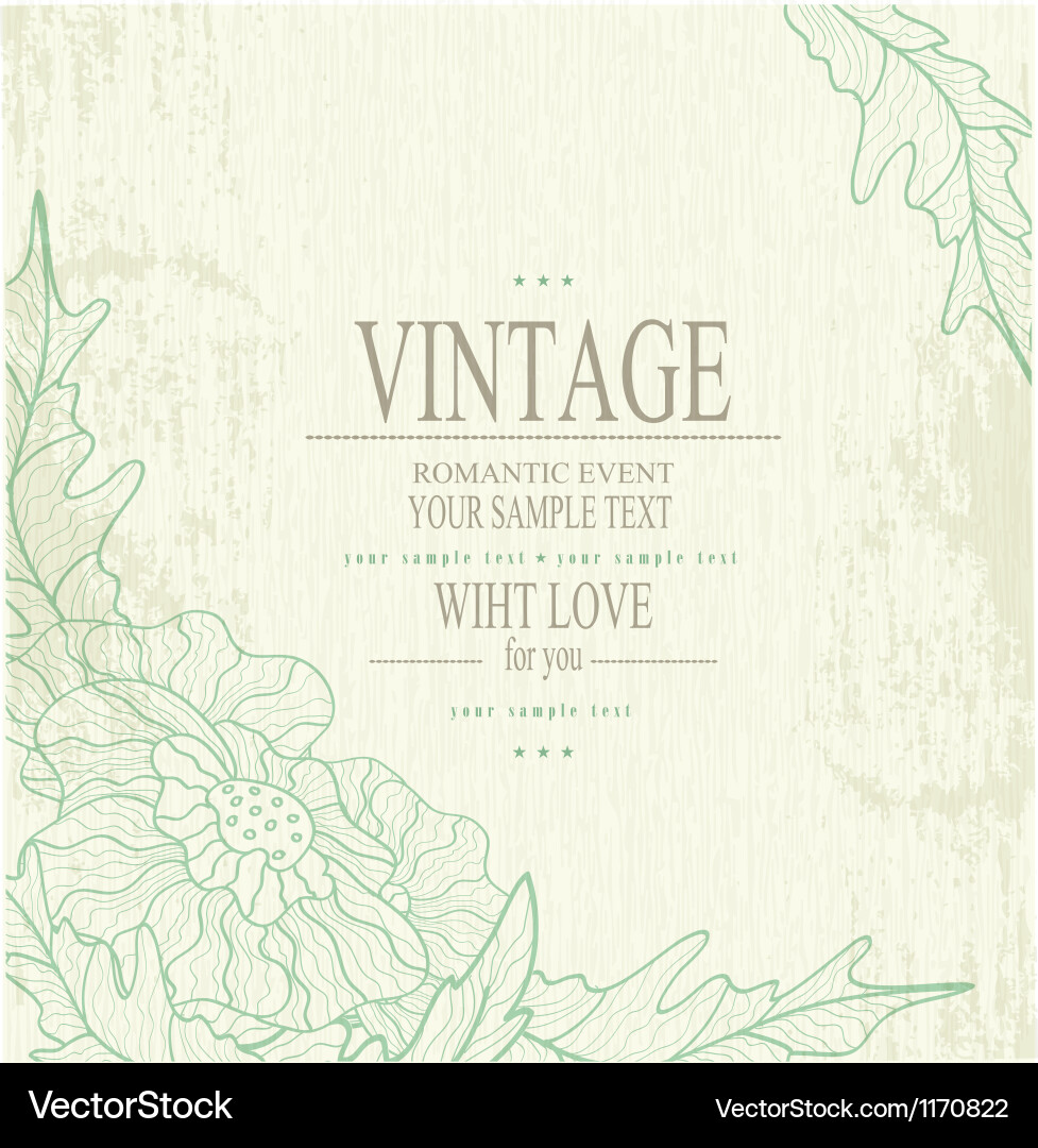 Congratulation vintage background Royalty Free Vector Image