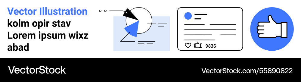 Data visualization user engagement dashboard Data visualization user engagement dashboard Vector Image