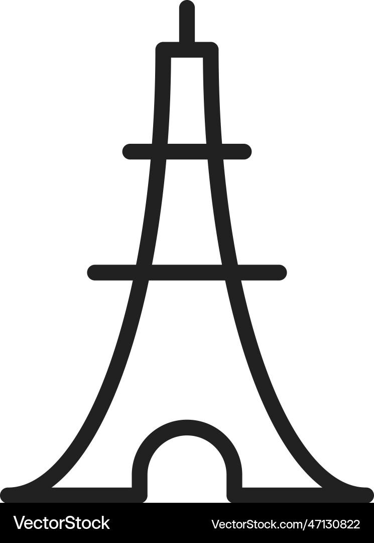 Eiffel tower icon image Vector Image