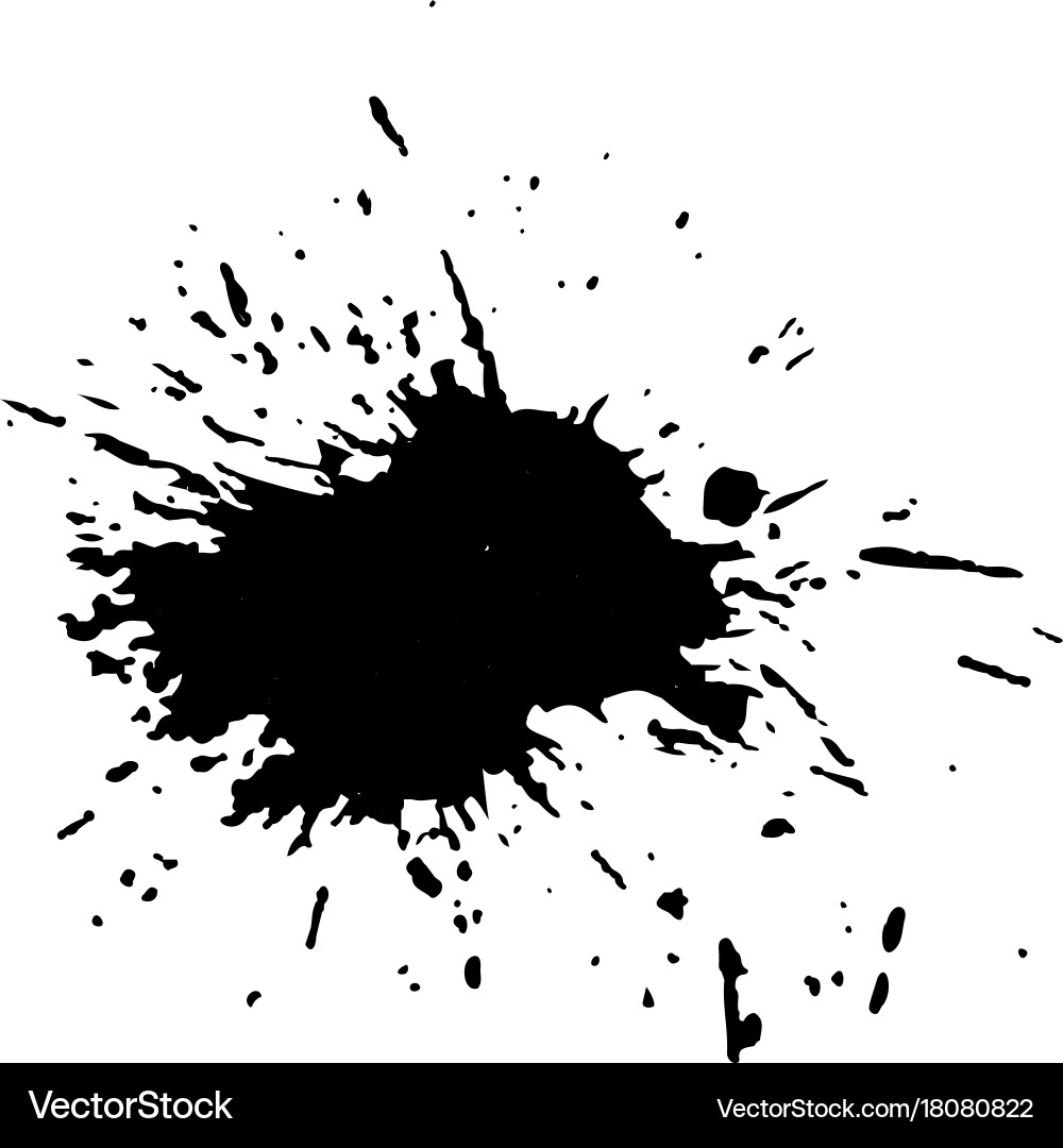 Ink blob or drop vector image
