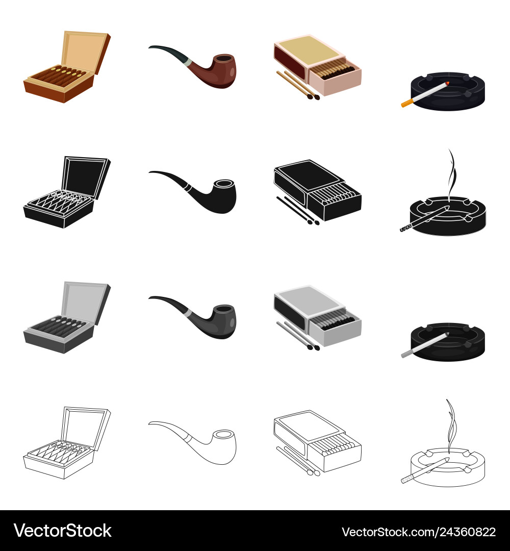 Isolated object of refuse and stop icon set Isolated object of refuse and stop icon set vector image
