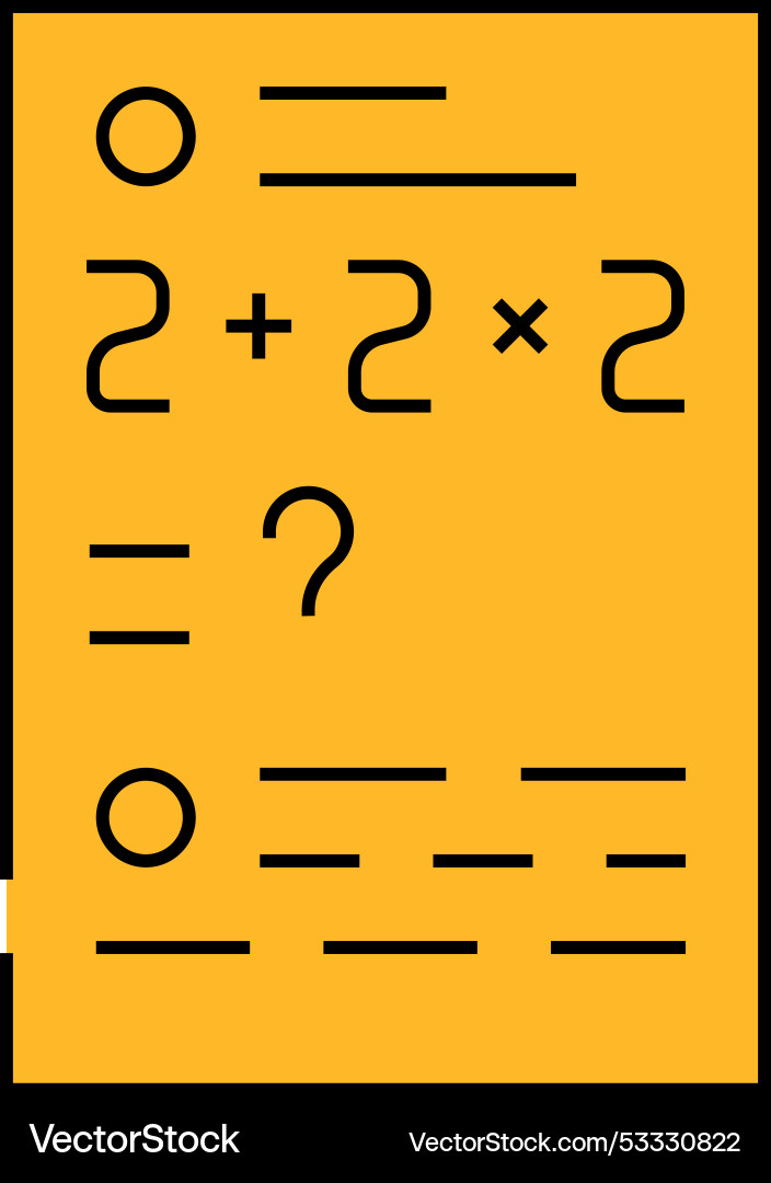 Math problems icon color vector image