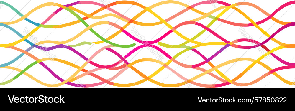 Minimalist wavy parallel lines pattern clean vector image
