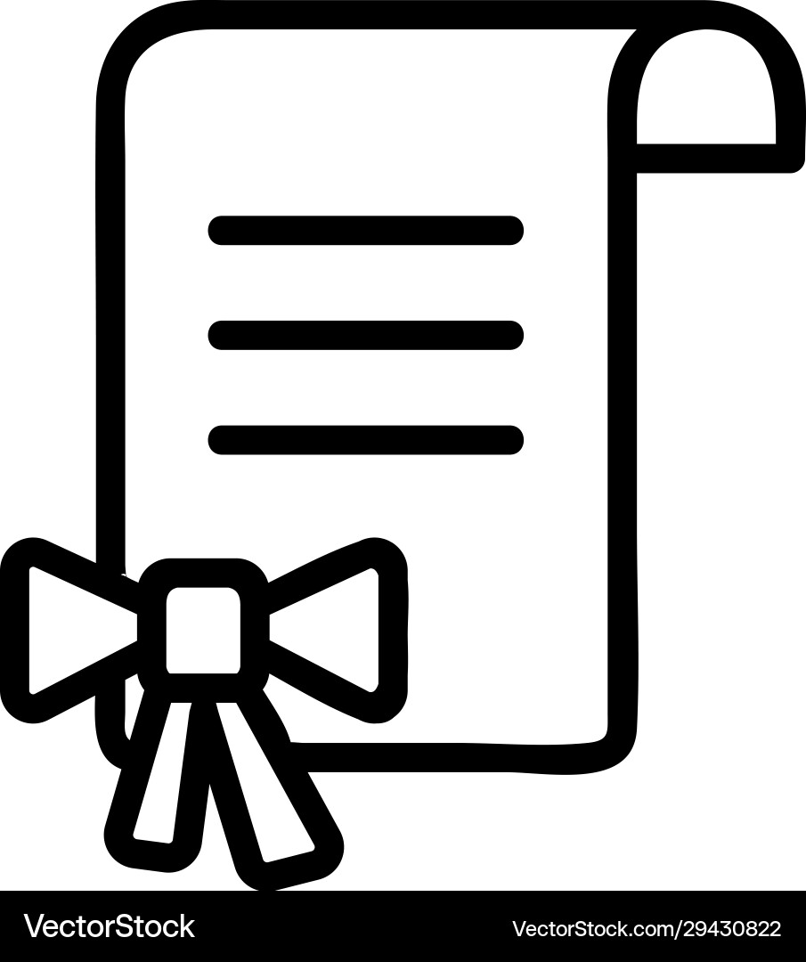 Parchment paper scroll icon isolated vector image
