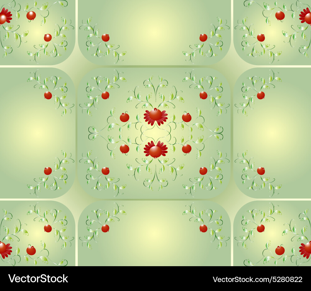 Seamless background with patterns of flowers vector image