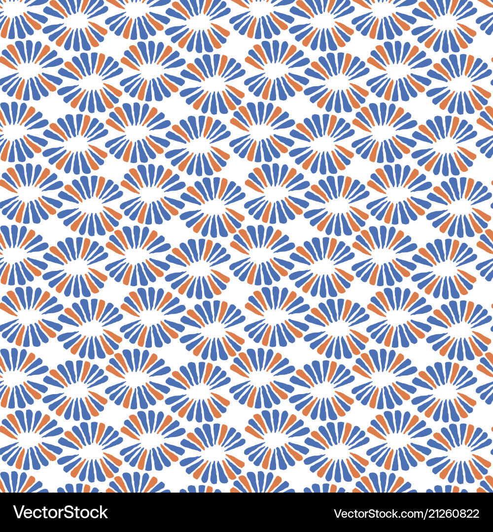 Seamless pattern with retro red and blue Seamless pattern with retro red and blue Vector Image