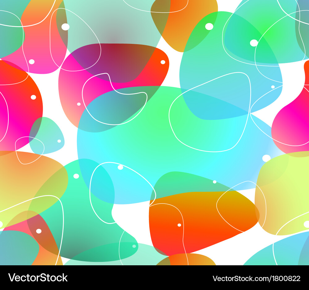 Transparent Water Blobs vector image