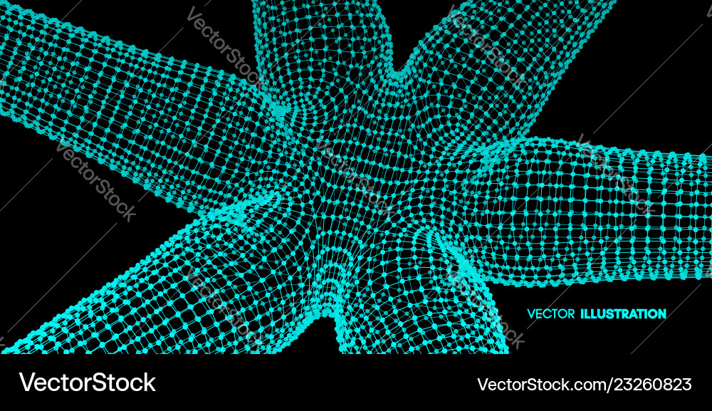 3d connection structure futuristic technology 3d connection structure futuristic technology vector image