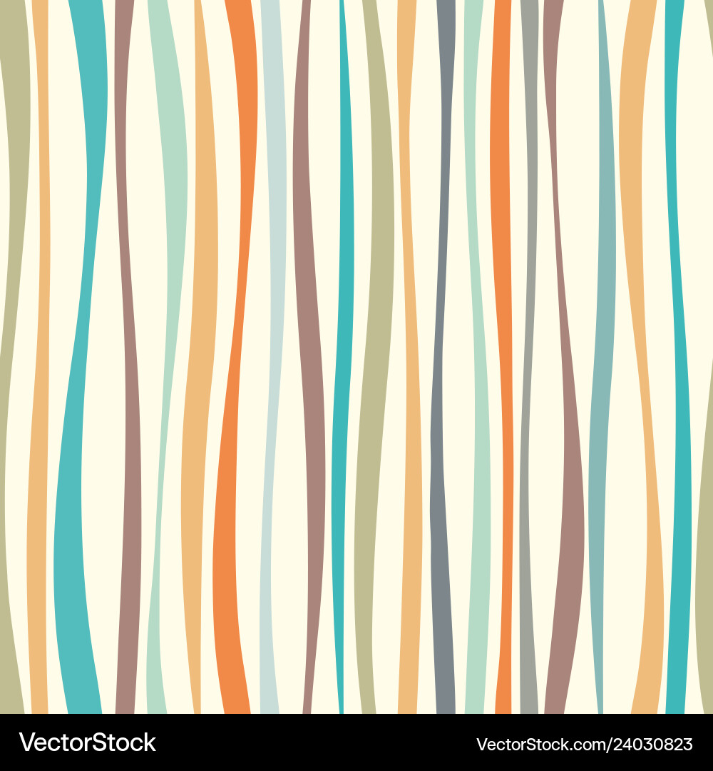 Abstract Colorful Wave Lines Pattern vector image