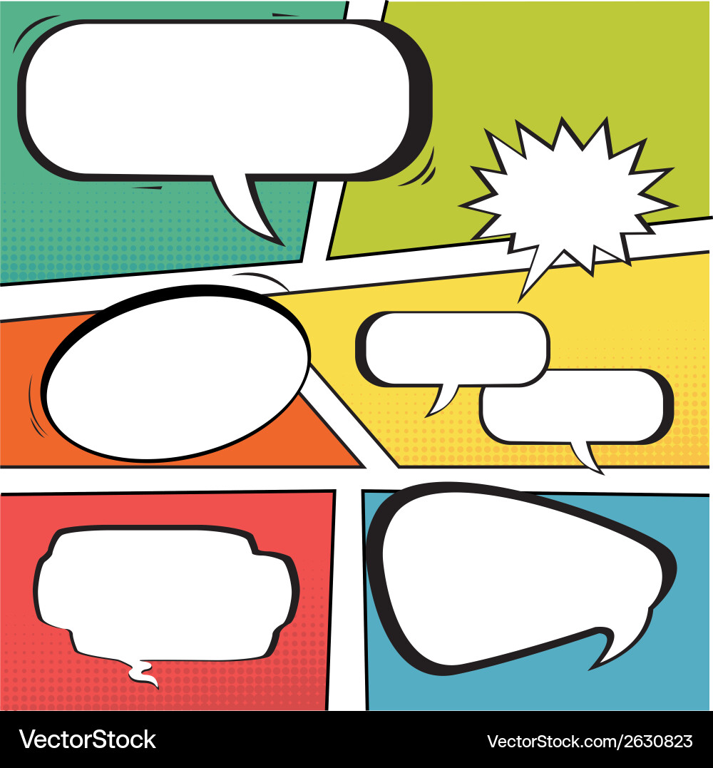 Abstract pop art objects on a special background vector image
