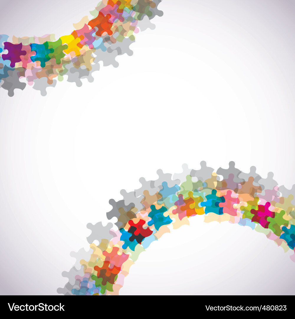 Abstract puzzle background Vector Image