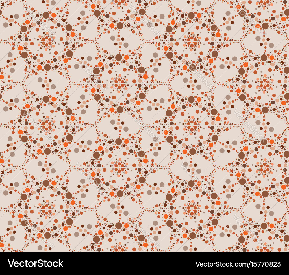Abstract seamless pattern circular ornament swirl Vector Image