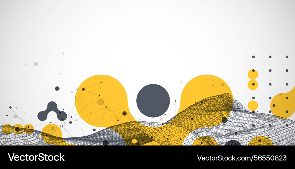 Abstract wave is made in a frame style template Abstract wave is made in a frame style template vector image