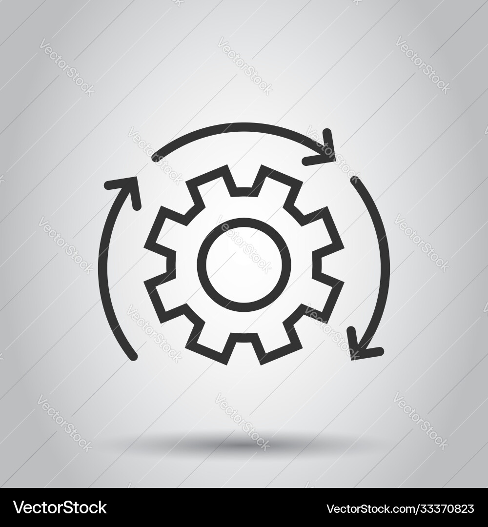 Agile icon in flat style flexible on white Agile icon in flat style flexible on white vector image