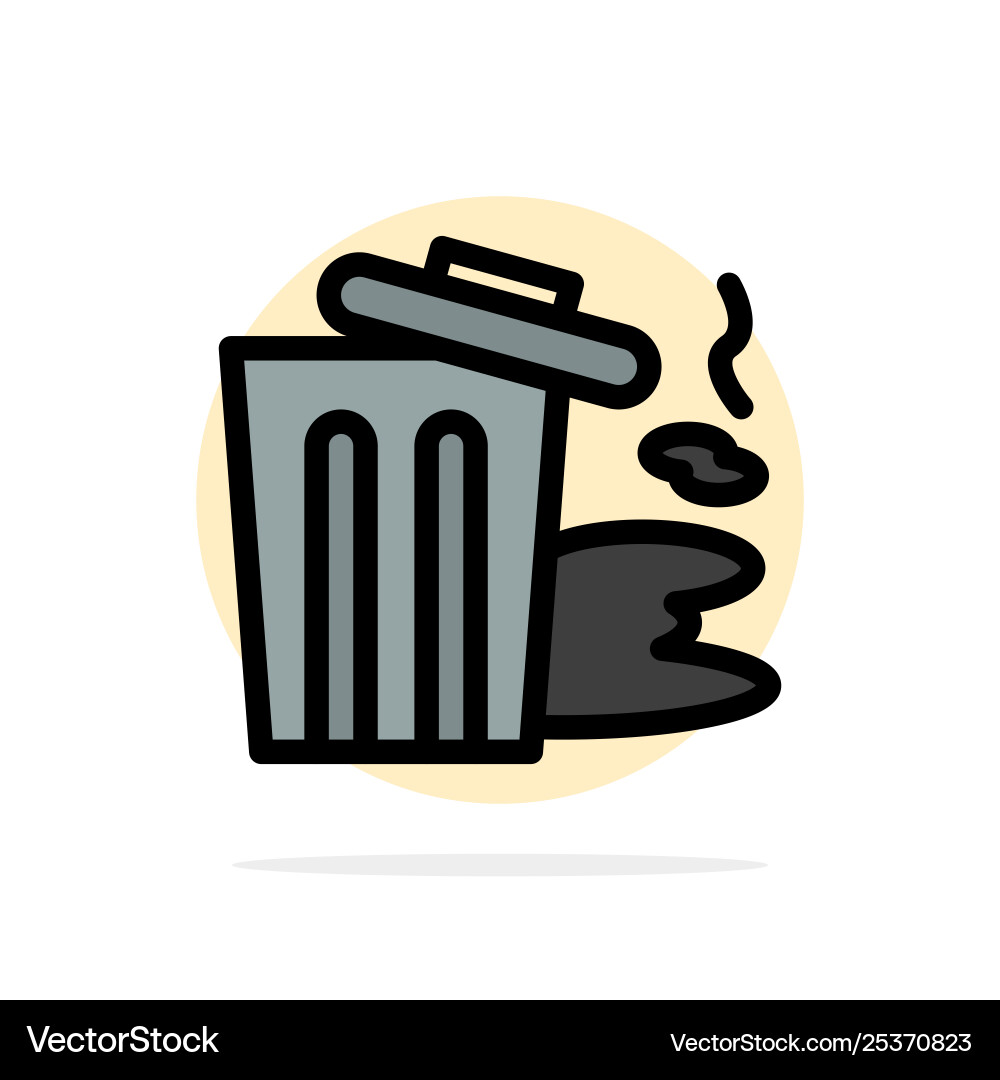 Environment garbage pollution trash abstract Vector Image