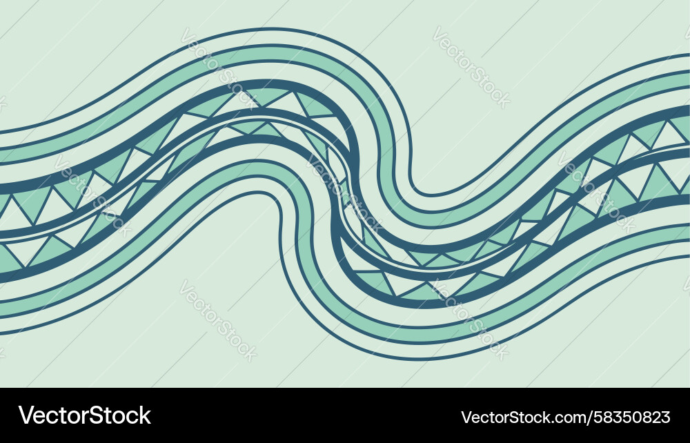 Fluid Wave Lines Pattern Vector Image