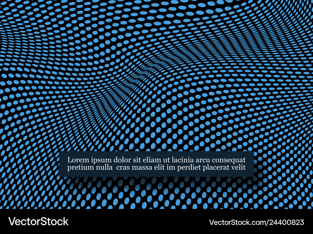 Fractal Wave Grid - Science Visualization vector image