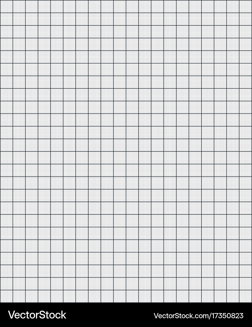 Graph paper coordinate grid squared Vector Image