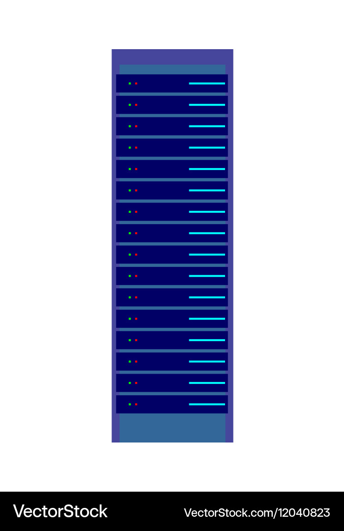 Hardware-Icon für Server- und Computernetzwerke vektorbild