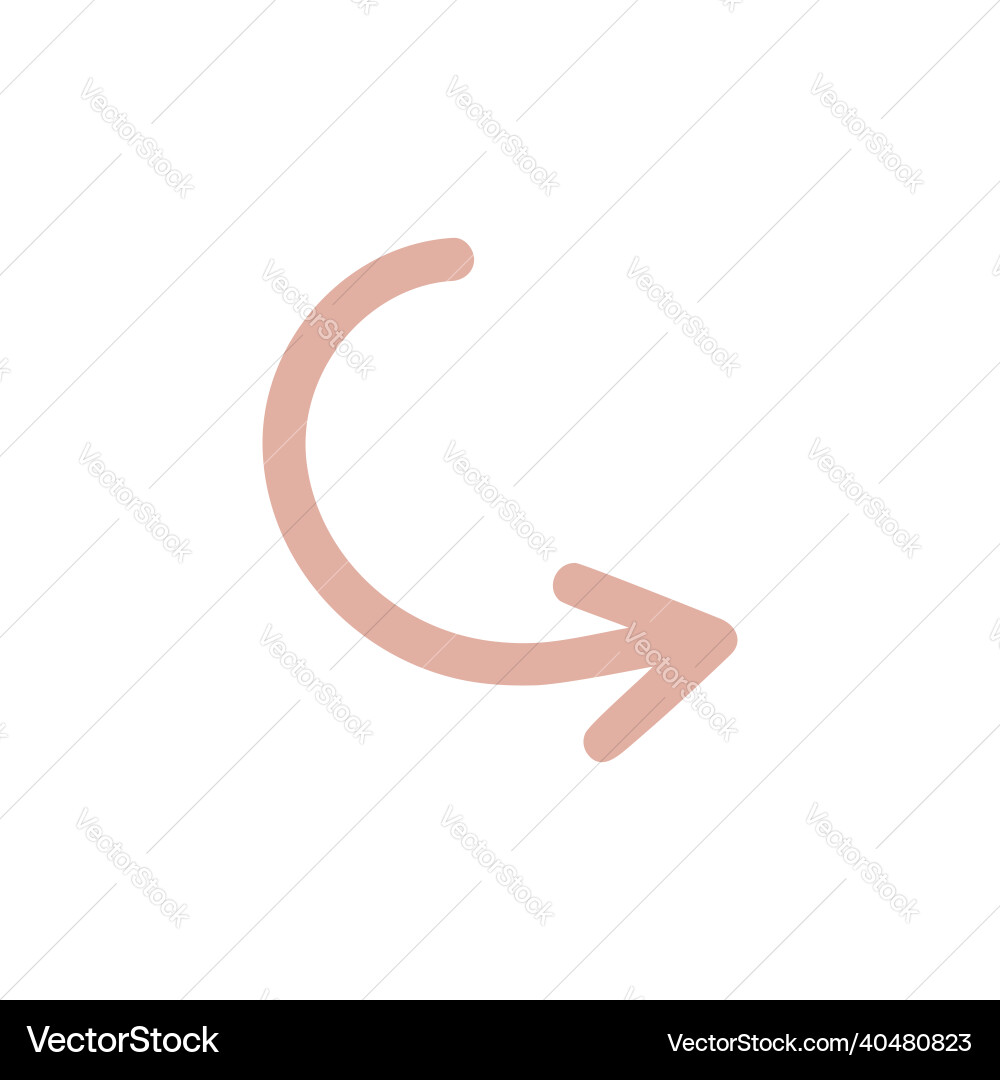 Isolated element an abstract arrow vector image