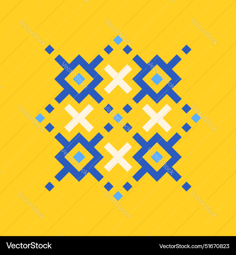 Logo for traditional ukrainian embroidery pattern Logo for traditional ukrainian embroidery pattern vector image