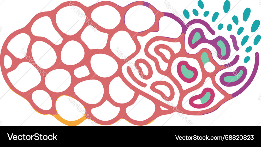 Neural Network Connection Artwork Vector Image