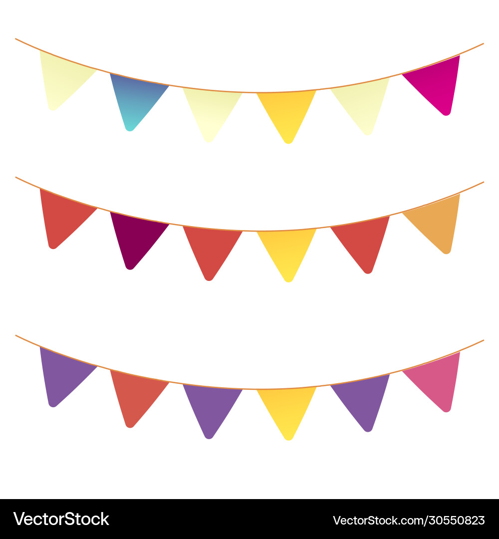Party background with flags vector image