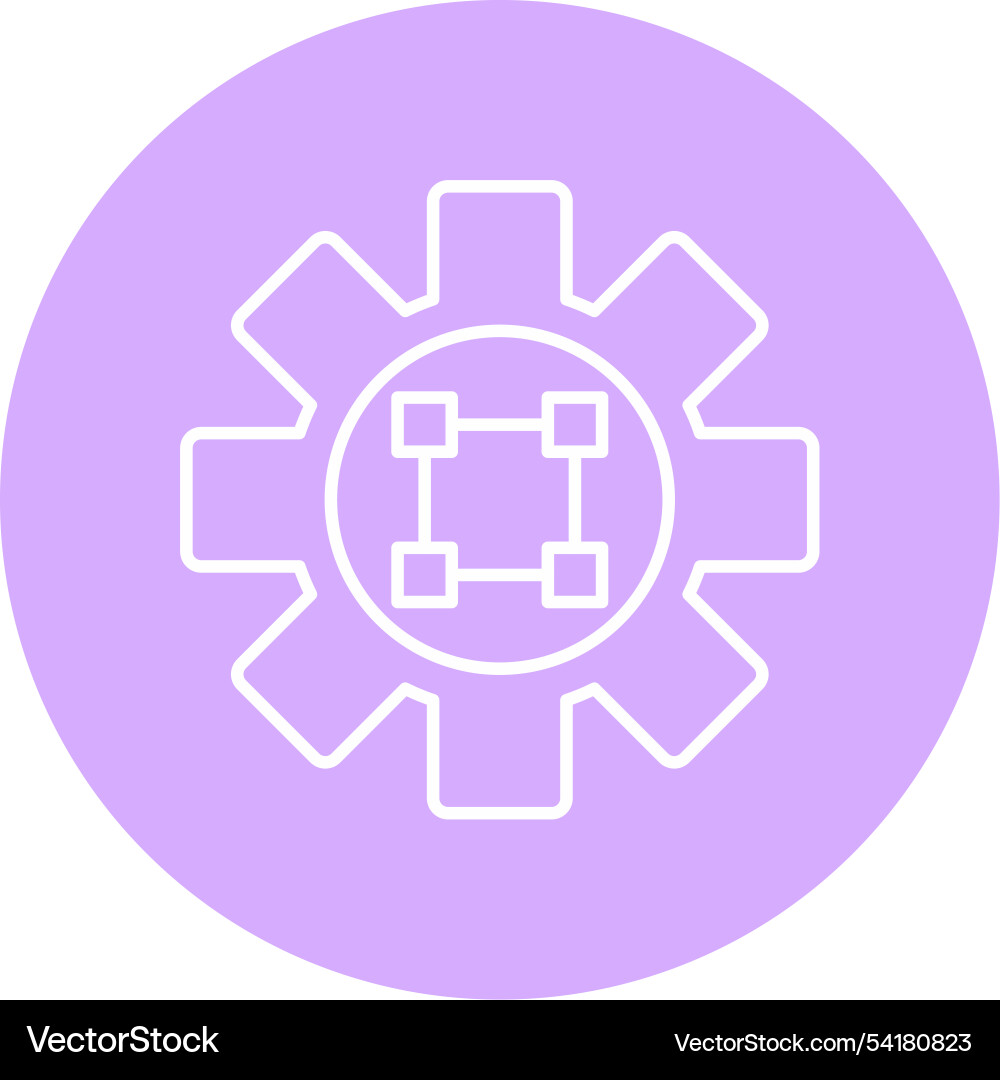 Text editor line circle icon Vector Image