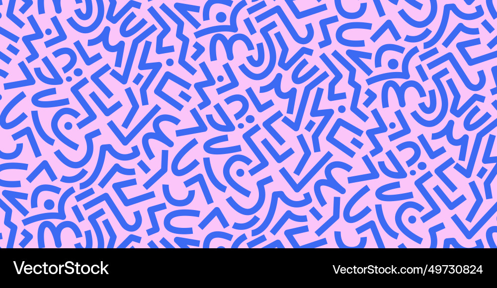 Abstract geometric lines seamless pattern Vector Image