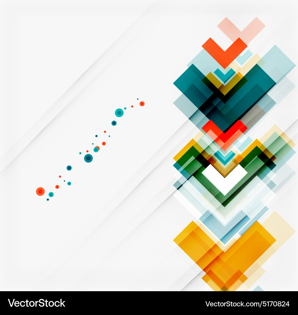 Clean colorful unusual geometric pattern design Vector Image