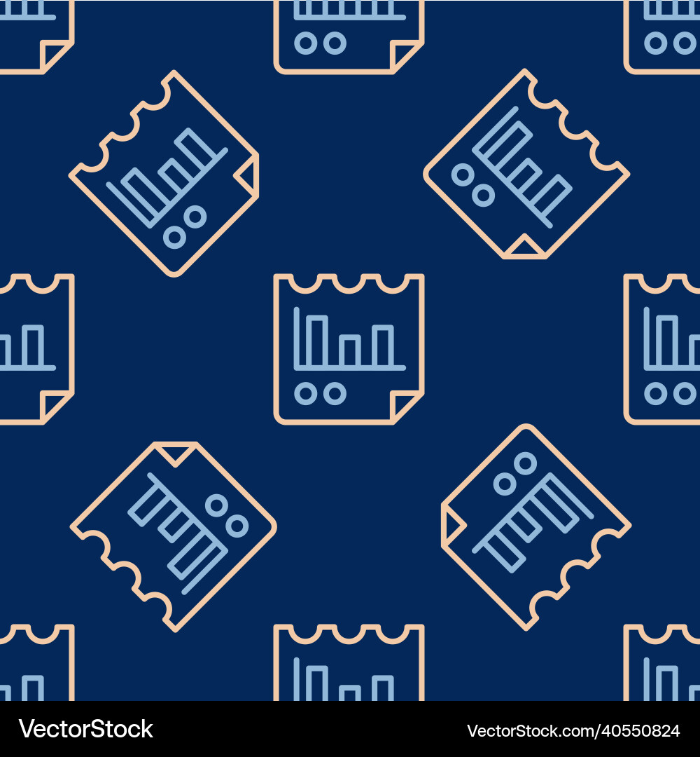 Line document with graph chart icon isolated Line document with graph chart icon isolated vector image