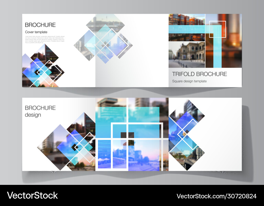 Minimal editable layout square vector image