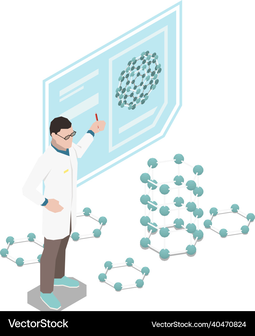Molecular structure lecture composition Molecular structure lecture composition vector image
