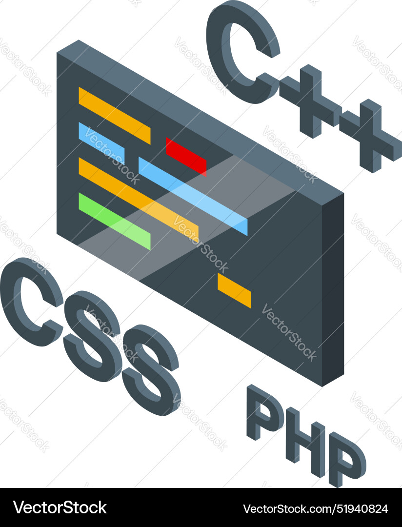 Programmiercode entwickeln mit css php c plus Programmiercode entwickeln mit css php c plus vektorbild