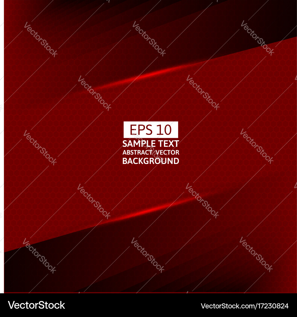 Red abstract background with copy space vector image