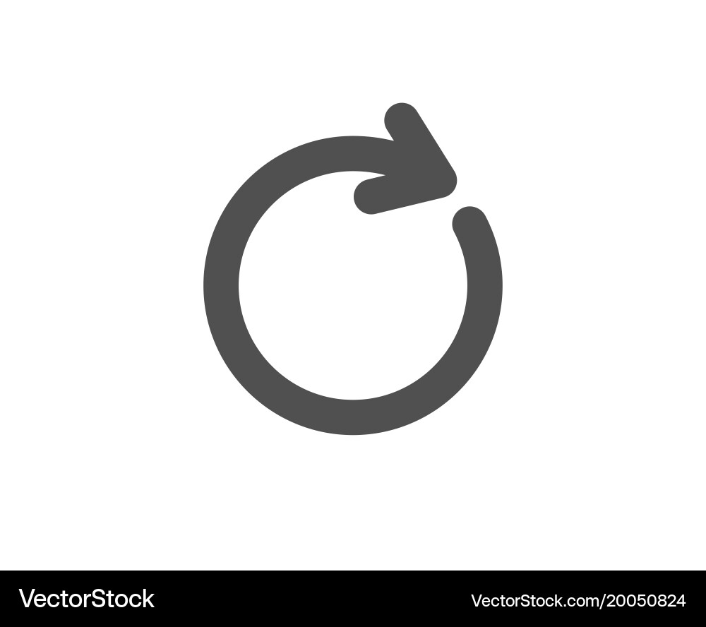 Rotation Arrow Refresh Icon vector image