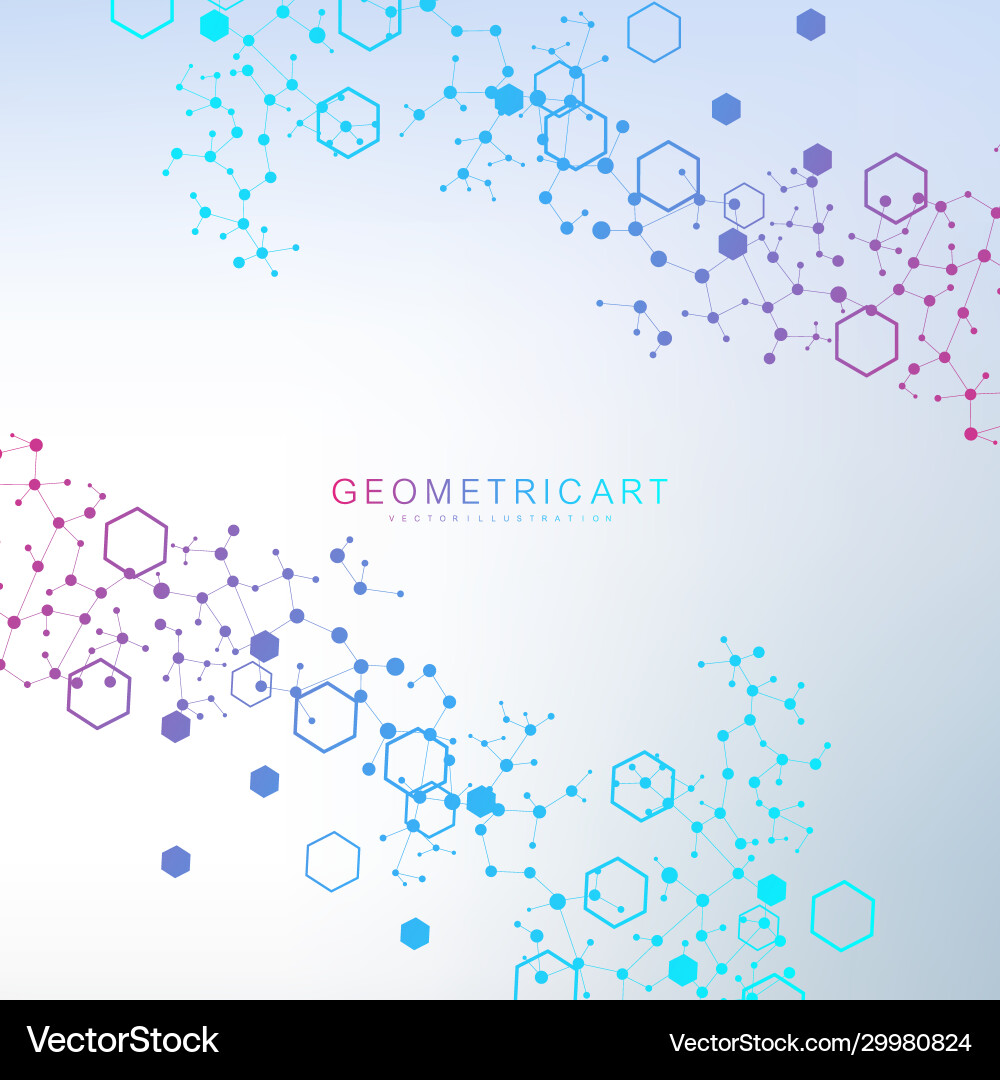 Science network pattern connecting lines and dots Science network pattern connecting lines and dots vector image