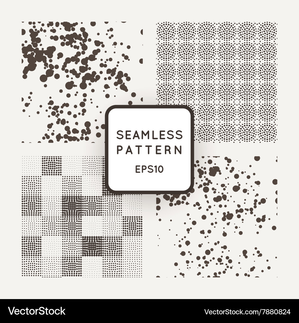Set of seamless patterns different vector image